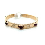 Classic Garnet Elite Bangle Bracelet