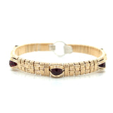 Williamsburg Garnet Elite Bangle Bracelet
