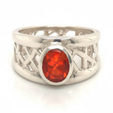 Fire Opal Connection Ring