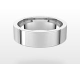 Flat Comfort Fit Men's Wedding Band
