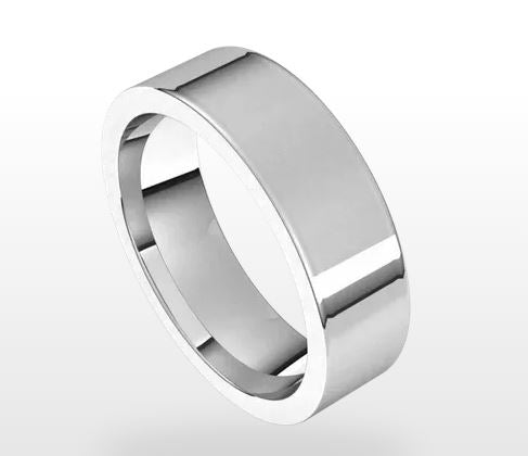 Flat Comfort Fit Men's Wedding Band