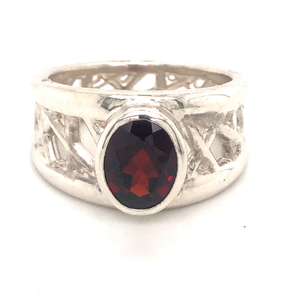 Garnet Connection Ring