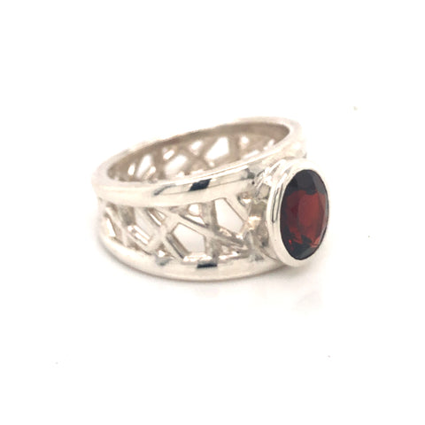 Garnet Connection Ring