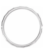 Geometric Pattern Men's Wedding Band