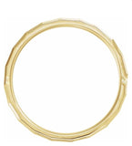 Geometric Pattern Men's Wedding Band