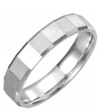 Geometric Pattern Men's Wedding Band