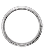 Half Round Milgrain Men's Wedding Band