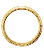 Half Round Milgrain Men's Wedding Band