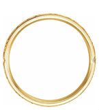 Flat Band with Hammer Finish & Milgrain