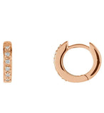 Hinged Diamond Hoop Earrings