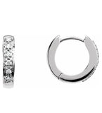 Hinged Diamond Hoop Earrings