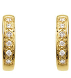 Hinged Diamond Hoop Earrings