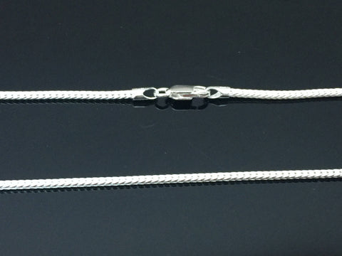 1.7 mm Sterling Silver Foxtail Chain
