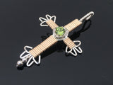 Gemstone Cross Pendant
