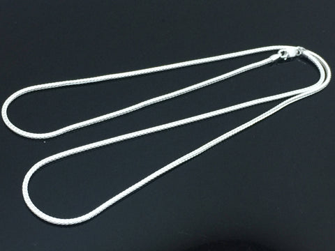 1.7 mm Sterling Silver Foxtail Chain
