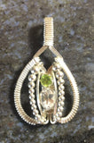White Topaz and Peridot Classic Amulet