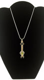 Wire Wrapped German Peridot Pendant Argentium Silver Wire and Gemstone Wrapped Jewelry
