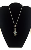 Swiss Blue Topaz Byzantine Pendant