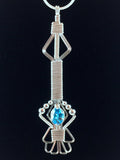 Swiss Blue Topaz Byzantine Pendant