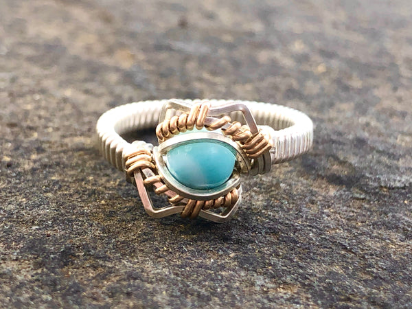 Petite Energy Larimar Ring