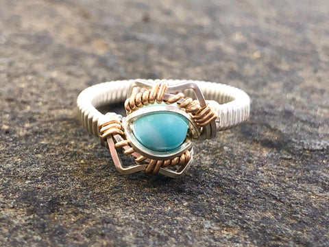 Petite Energy Larimar Ring