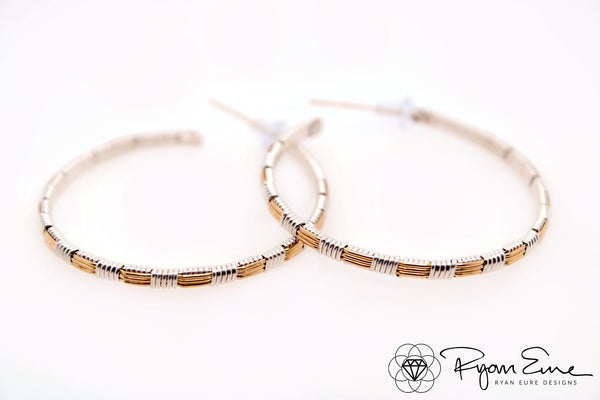 Classic Woven Hoop Earrings