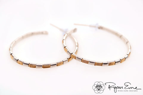 Classic Woven Hoop Earrings