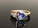 Tanzanite Flow Series Modern Trillion