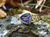 Tanzanite Flow Series Modern Trillion