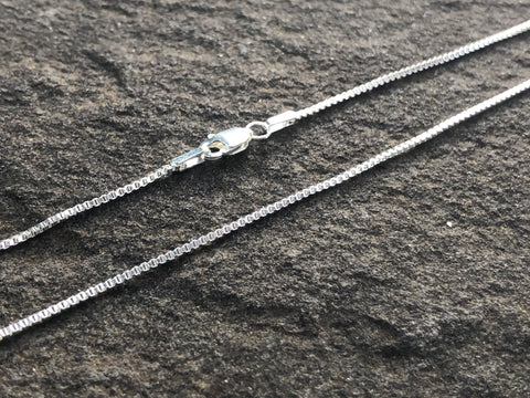 Sterling Silver 1mm Box Chain