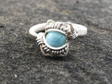Petite Energy Larimar Ring