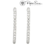 Inside/Outside Diamond Hoops 1.75 Carats