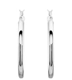 Sterling Silver Tube Earrings (Large)