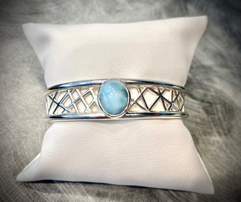 Connection Cuff with Larimar