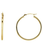 Medium Classic Gold Tube Earrings
