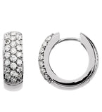 Pave Hinged Gold Earrings