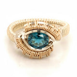 Petite Pulse London Blue Topaz Ring