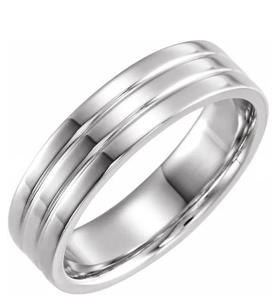 Shared Path Men's Wedding Band