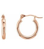 Small Classic Gold Tube Earrings