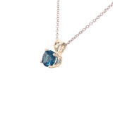 London Blue Topaz Solitaire Pendant