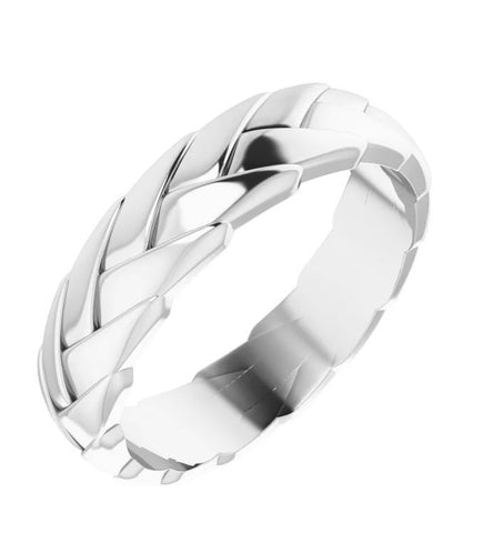 Woven Men's Wedding Band