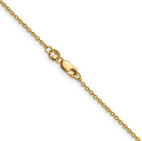 14K Yellow Gold Filled 1mm Cable Chain