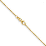 18K Gold 1.5 mm Solid Cable Chain
