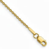 1.5mm 14 K Gold Solid Cable Chain