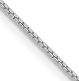 14K Gold 1.1 mm Solid Box Chain