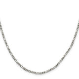 Sterling Silver 2.5mm Figaro Chain