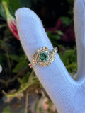 Apatite and Pink Tourmaline Pulse Ring