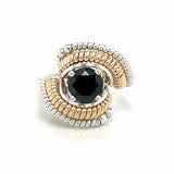 Black Onyx Wire Wrapped Ring