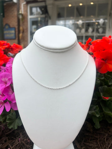 Sterling Silver 1.5 mm Solid Cable Chain