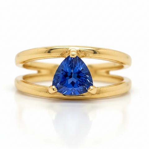 Tanzanite Split Band Ring
